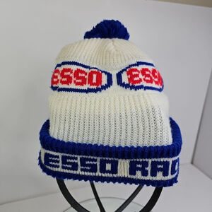 Esso Rad Beanie Toque Hat Vintage K-Brand Mount Forest Ontario Canada Oil Gas